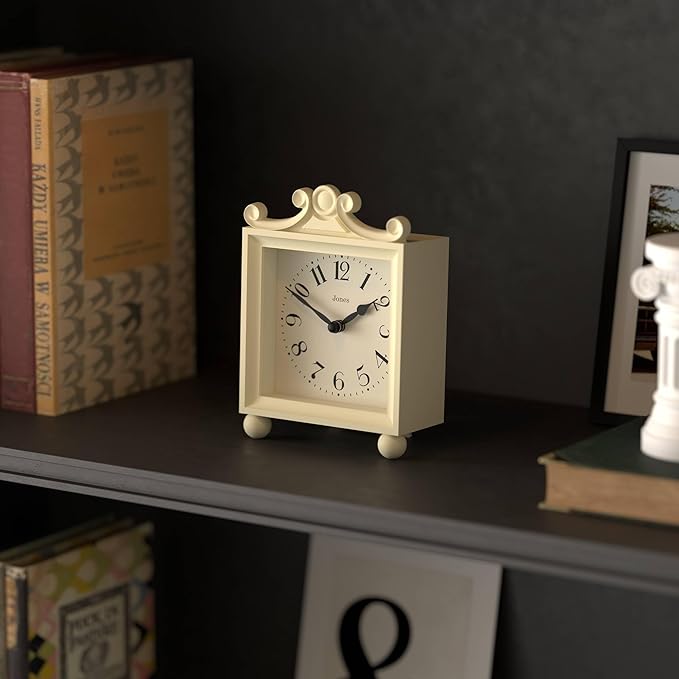 JONES CLOCKS® Parlour Mantel Clock | Classic Carriage Clock | Cream | Elegant - Image 5