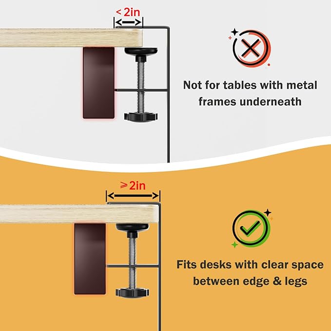 DELAMU 25'' Upgraded Cord Management, No Dill Under Desk Cable Tray - Image 6