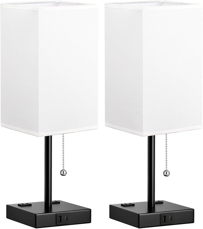17.4In Tall Table Lamps for Bedroom Set of 2 - Image 9