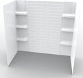 White Polystyrene Tub Wall Surround 32"x 60"x 58" by NoahWilliamHome