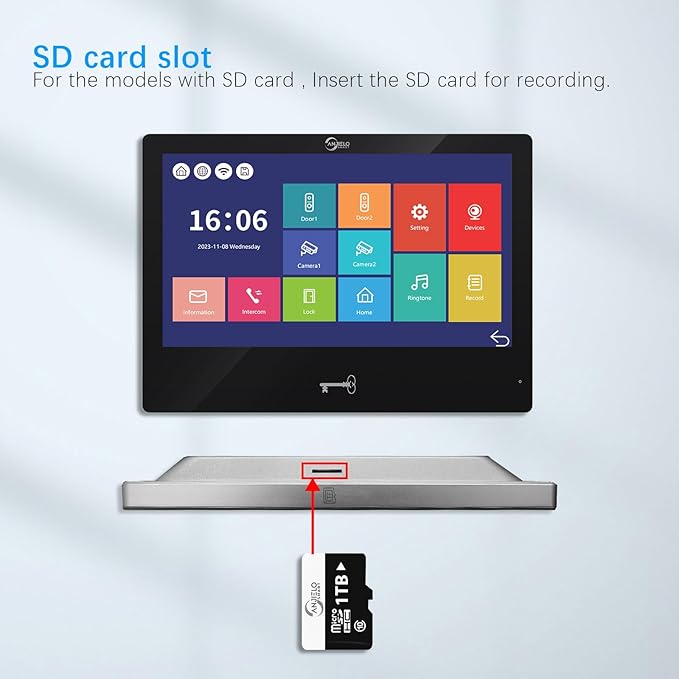Wired Video Apartment Intercom System, Door Phone Kit, 10 Inch Touch Monitor - Image 7