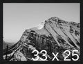 Frame It Easy 33 x 25 Black Grain Wood Frame by FrameItEasy