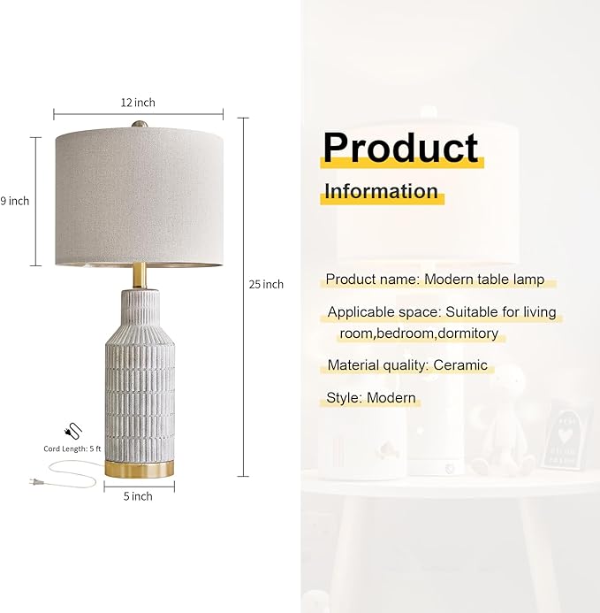 25" Table Lamps Set of 2 - Image 4