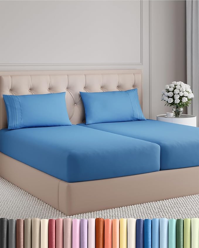 Split King Size 5 Piece Sheet Set by CGKUnlimited