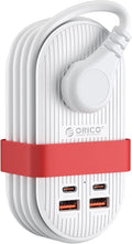 ORICO 65W USB Travel Power Strip, 7 in 1 Charging Station by ORICO