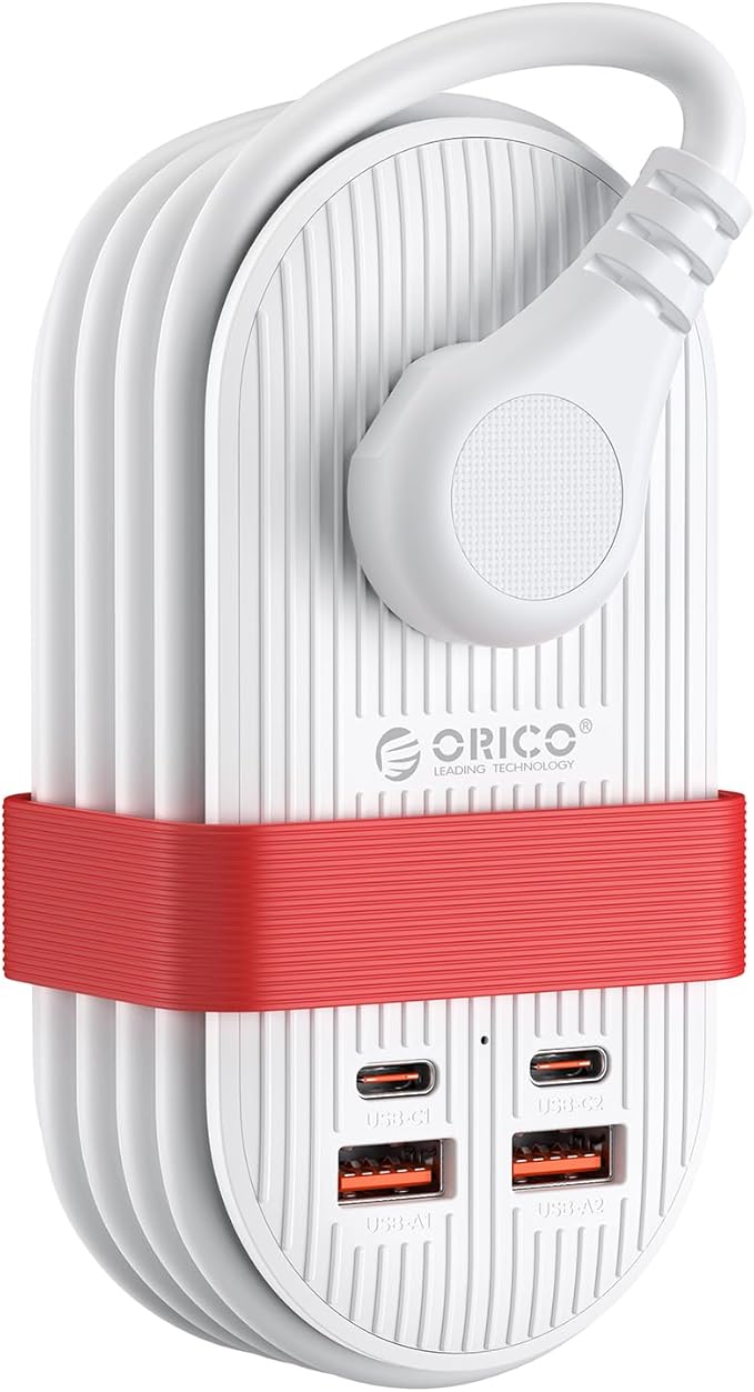 ORICO 65W USB Travel Power Strip, 7 in 1 Charging Station by ORICO