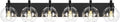 METWET Bathroom Light Fixtures, 6 Light Matte Black Vanity Light, 38 Inch by Metwet