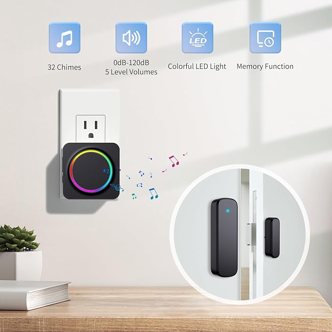 Door Chime, Door Chimes When Door Opens, Door Sensor Door Open Alarm - Image 8