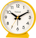 4.5" Battery Operated Antique Retro Analog Alarm Clock, Small Silent Bedside by Tinload