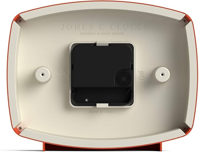JONES CLOCKS® Film Desk Clock | Retro Rectangular Design | Orange | Retro Design - Image 7