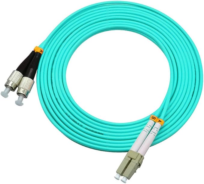 Jeirdus 15Meters 49ft LC to FC Duplex 50/125 10G OM3 Multi-Mode Fiber Optic - Image 3