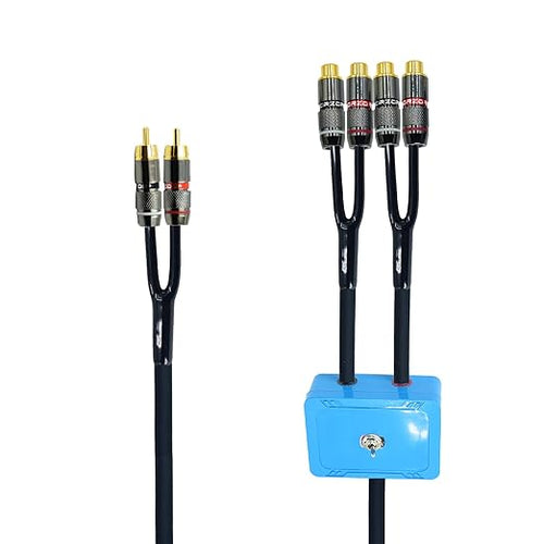 10ft Sound Channel swicher 2 Male to 4 Female RCA Switch Selector 2 in 1 Out by Arklove