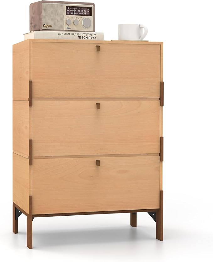 Stackable 3 Drawers Dresser, Customizable Chest of Drawers - Image 9
