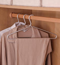 Premium Matte Silvery Aluminum Coat Hangers 100 Piece Set, 16.5” Extra Smooth & by WONQEXZ