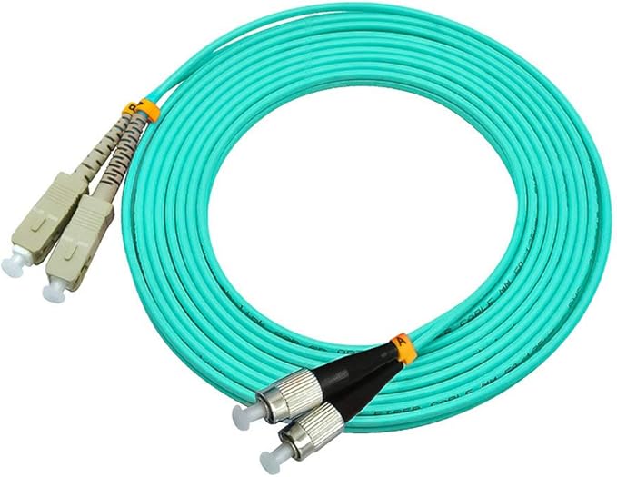 Jeirdus 20Meters 65ft SC to FC Duplex 50/125 10G OM3 Multi-Mode Fiber Optic - Image 3