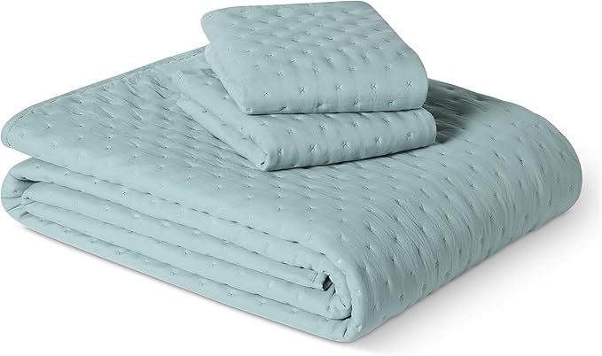 Amazon Basics Brushed Microfiber Quilt Set, Extra Soft by AmazonBasics