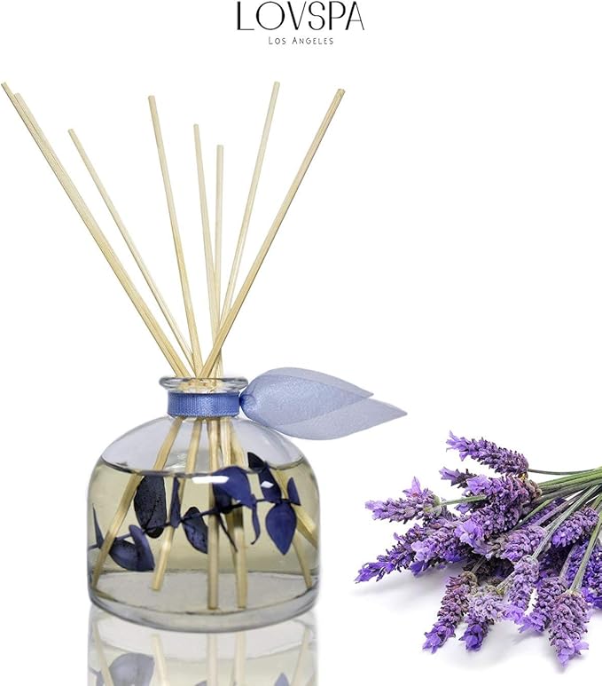 LOVSPA Reed Diffuser Set, DE-Stress Lavender Eucalyptus Scented Oil Diffuser - Image 4