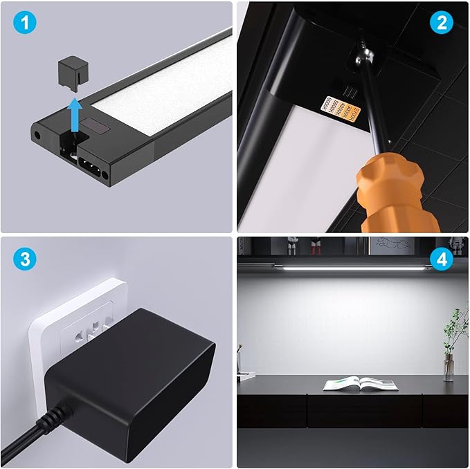 WOBANE Under Cabinet Lighting, Dimmable Counter Lights - Image 6