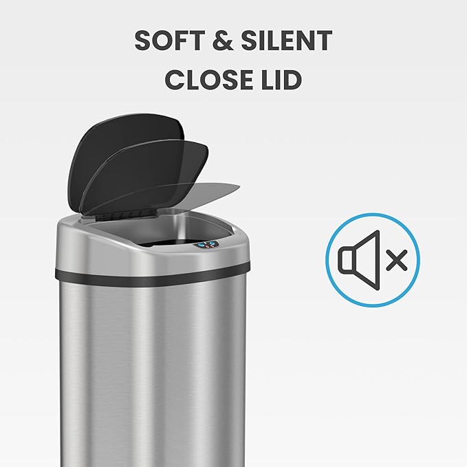 iTouchless 13 Gallon Sensor Kitchen Trash Can - Image 7