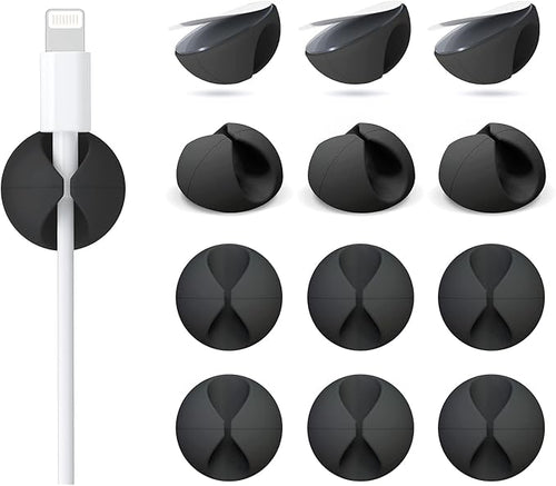 12 Pack Cable Clips, Znben Cord Organizer Holder Adhesive Cable Management by Znben