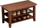 Shoe Rack Bench for Front Door Entrance, Solid Wood Shoe Bench for Closet by SOBIBO