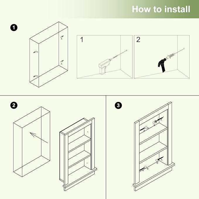 Recessed Medicine Cabinet, Fully Assembled 14x24 Recessed Wall Niche Insert - Image 7