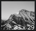 Frame It Easy 33 x 29 Black Grain Wood Frame by FrameItEasy