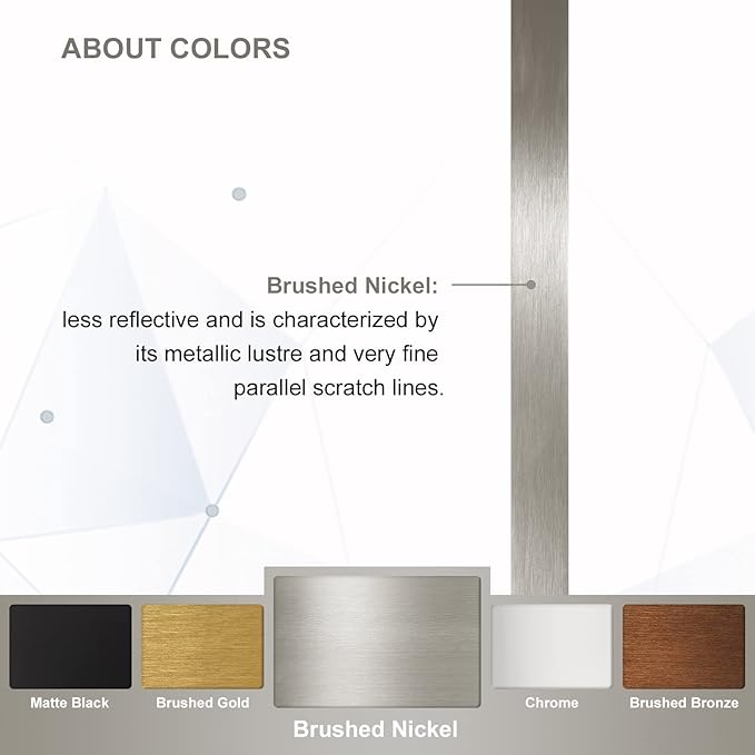ANDY STAR Wall Mirror Brushed Nickel - Image 6