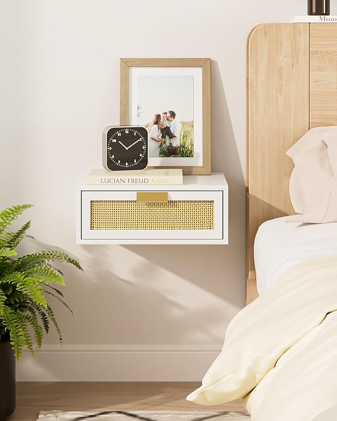 Floating Nightstand, Floating Shelf by Aienvey