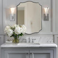 ANDY STAR Brushed Nickel Mirror, 24x32 Inch Unique Mirror by ANDYSTAR