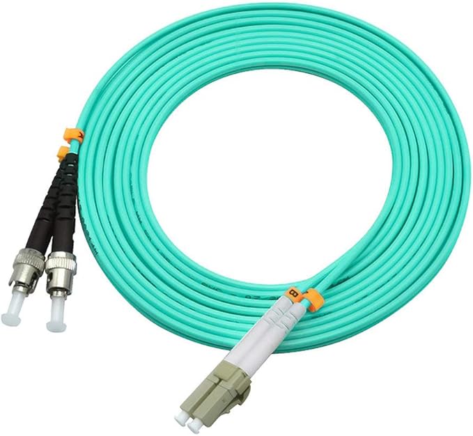 Jeirdus 1Meter 3ft LC to ST Duplex 50/125 10G OM3 Multi-Mode Fiber Optic Cable - Image 3