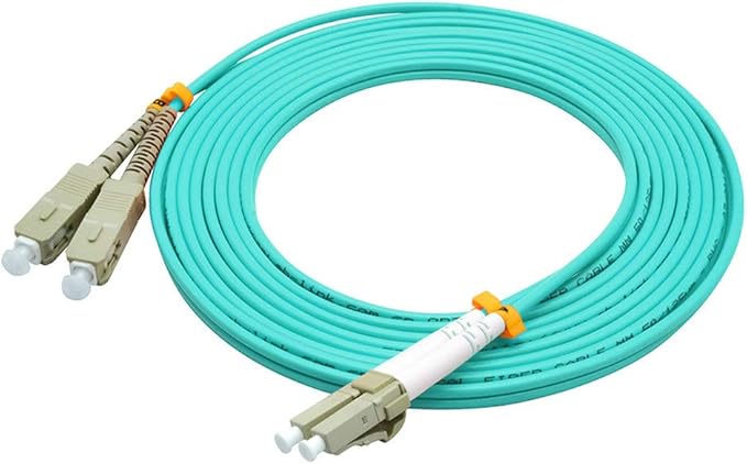 Jeirdus 2Meters 6ft LC to SC Duplex 50/125 10G OM3 Multi-Mode Fiber Optic Cable - Image 4