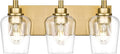 METWET Bathroom Light Fixtures, 3-Light Modern Vanity Light by Metwet