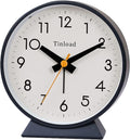 4.5" Battery Operated Antique Retro Analog Alarm Clock, Small Silent Bedside by Tinload