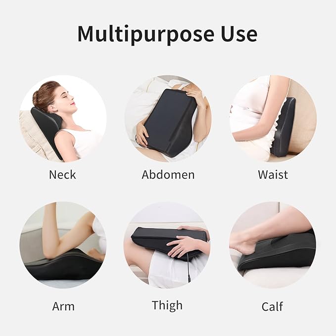 Boriwat Back Massager with Heat, 3D Kneading Massage Pillow - Image 6