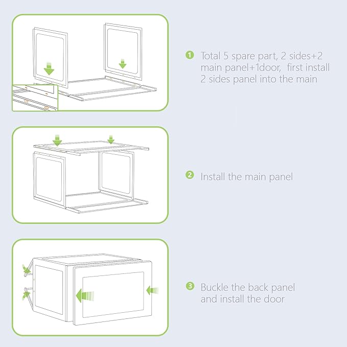 8 Pack XL Shoe Storage Box Organizer, Drop Side Large Shoe Boxes Clear Plastic - Image 6