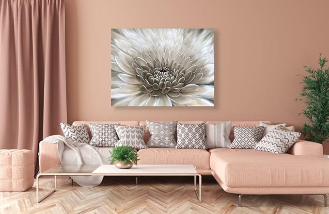 RICHSPACE ARTS Flower Wall Art in Neutral Beige Color Modern Rustic Farmhouse - Image 9