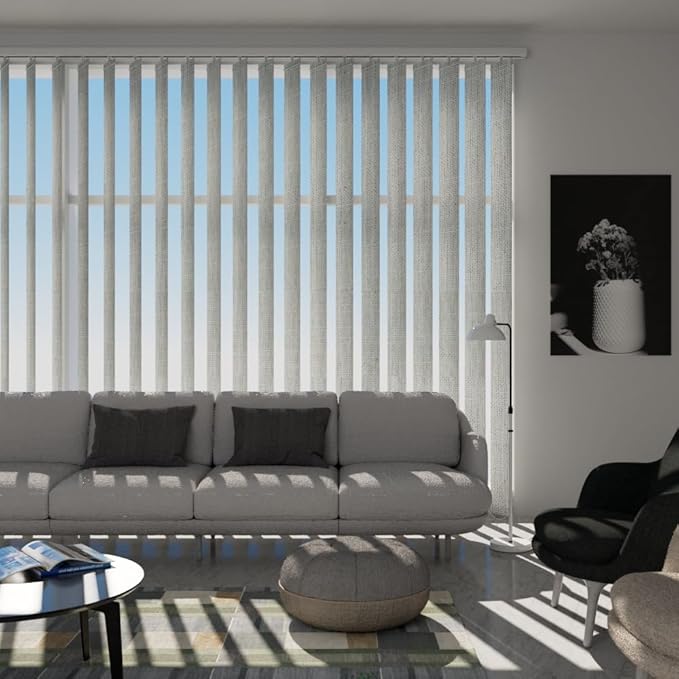 Blindify Motorized Vertical Blinds, Cozy Beige - Image 3