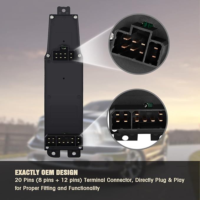Mango S Master Power Window Switch and Bezel 56049805AB - Image 3