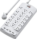 18 Outlets Surge Protector Power Strip by POWSAV