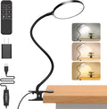 Reading Light with Remote, LED Desk Lamp Clip on RA>95 Dimmable Flexible by iFalarila