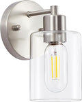 1-Light Bathroom Wall Sconce, Brushed Nickel Vanity Light, Modern Wall Light by SOPEASGlobalperspective