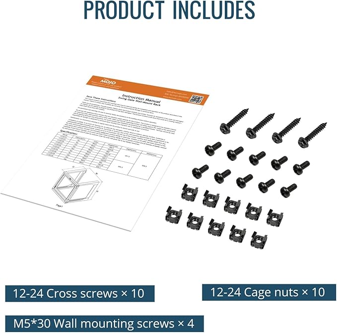 Tecmojo 15U Server Rack with Swing Gate, 15U Rack - Image 6