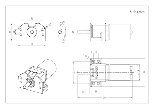 DC Planet Gear Motor 6v12V18V24v 200W High Torque Mini Metal Reduction Geared - Image 6