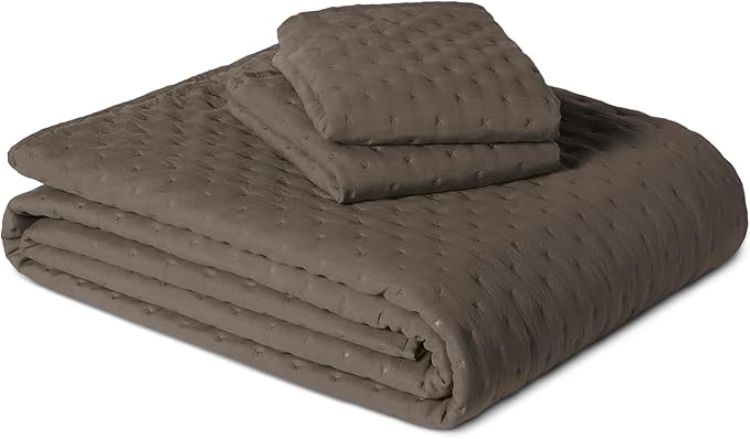 Amazon Basics Brushed Microfiber Quilt Set, Extra Soft by AmazonBasics