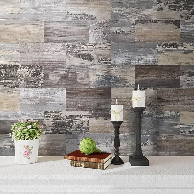 AULIGET Peel and Stick Backsplash PVC Tile, 4 Pieces - Image 2