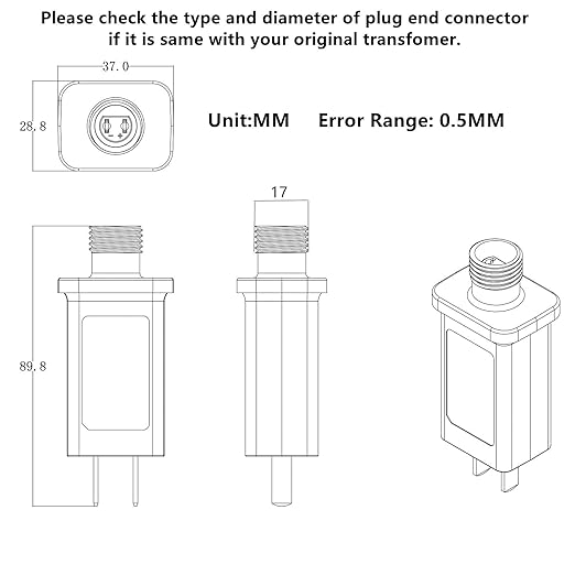 4.5V LED Controller LED Transformer Class 2 Power Supply, IP44 Waterproof Low - Image 4