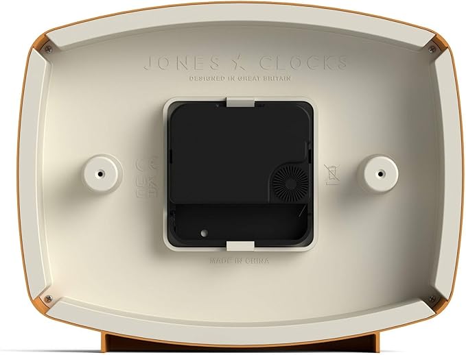 JONES CLOCKS® Film Desk Clock | Retro Rectangular Design | Mustard Yellow | - Image 7