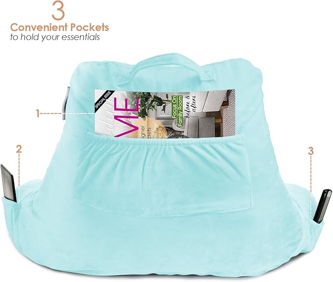 Nestl Reading Pillow with Shredded Memory Foam, Designed - Image 5