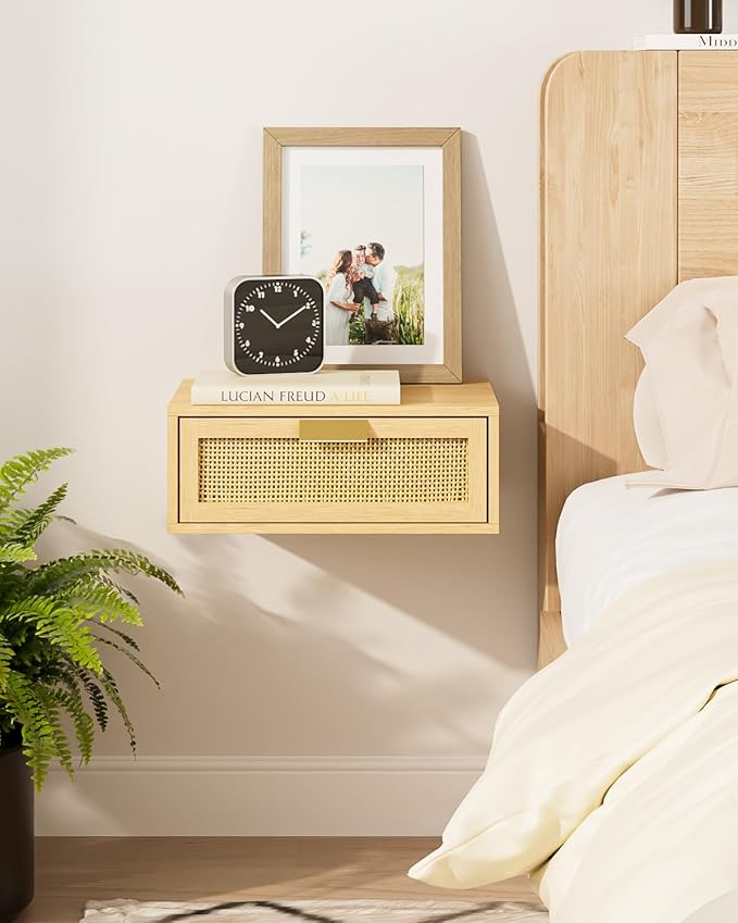 Floating Nightstand, Floating Shelf by Aienvey